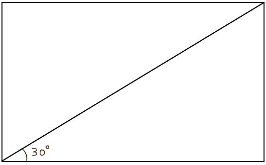 三平方の定理を利用して長方形の対角線を求める問題
