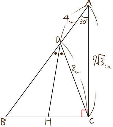 三平方の定理を利用して面積比を求める問題01