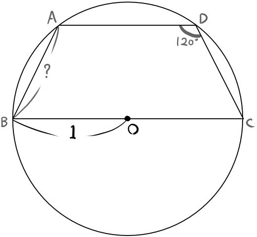 中学数学：円の問題オリジナル１