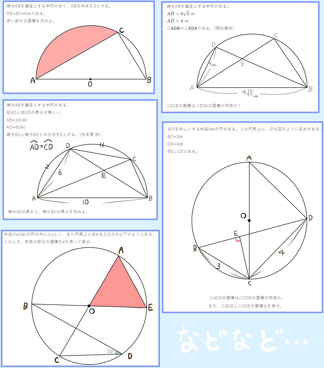 三平方の定理を使う平面図形の難問たち 中学数学 高校入試 坂田先生のブログ