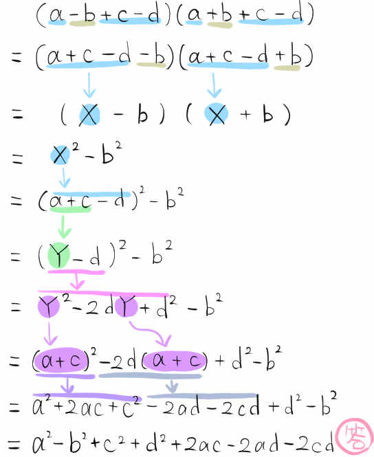 乗法公式による展開の応用問題 難問 中学数学 高校入試 坂田先生のブログ