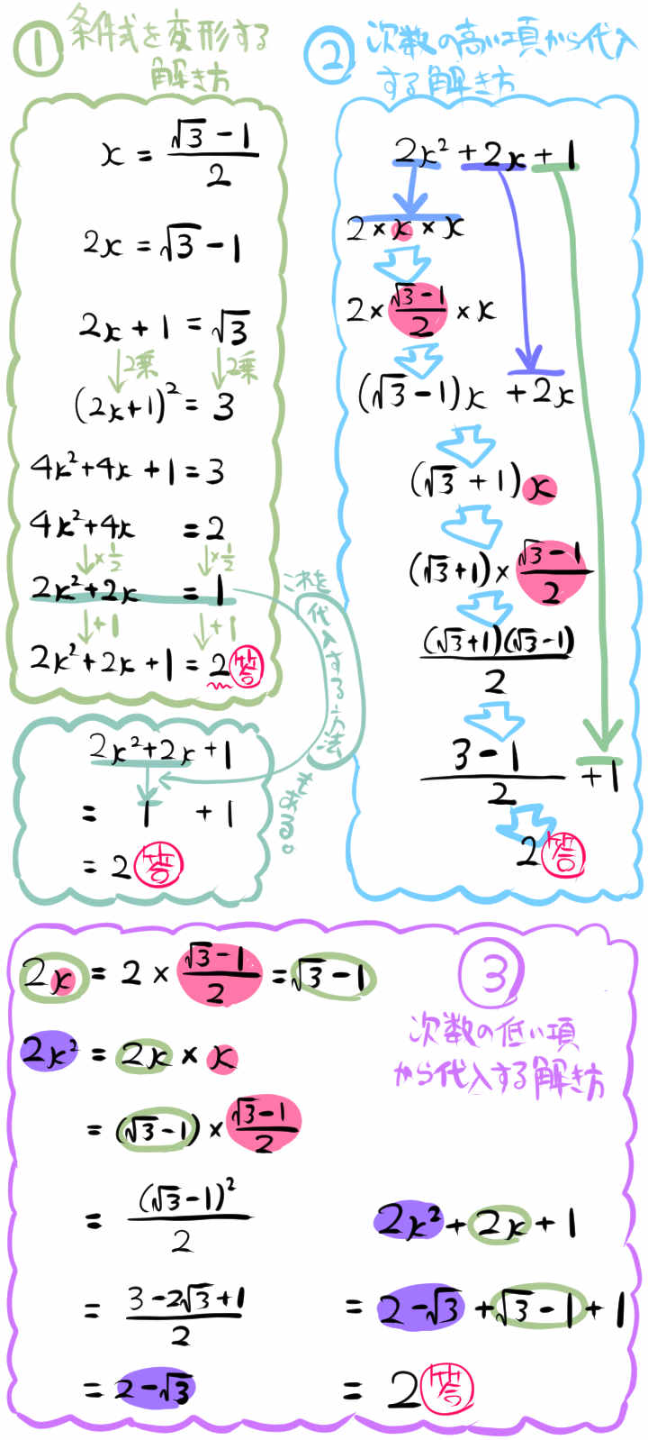 平方根の計算問題の難問たち 中学数学 高校入試 坂田先生のブログ