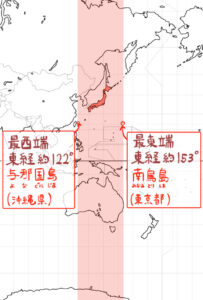 日本と同じ経度の国一覧と覚え方｜東経135度線(日本標準時子午線)を通る国 – 坂田先生のブログ